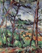 Paul Cezanne Lanscape near Aix-the Plain of the arc river painting